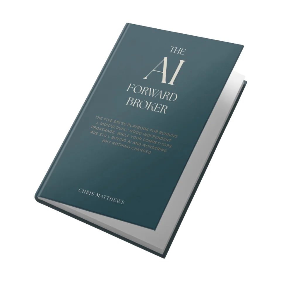 The AI Forward Broker by Chris Matthews — book cover